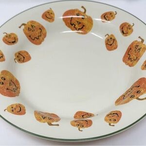 Longaberger Cream Bowl with Pumpkins